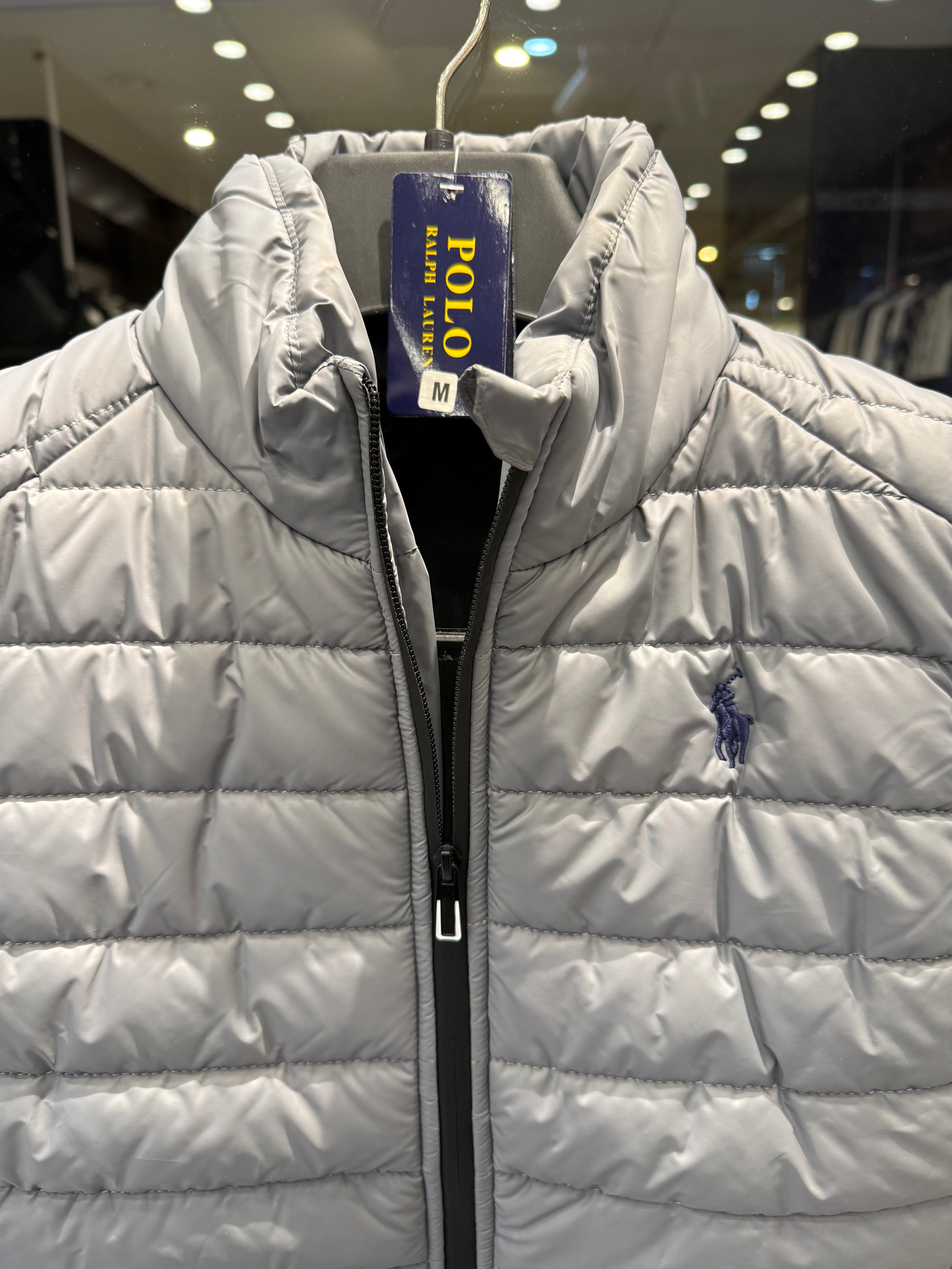 IMG_0688 Polo Ralph Lauren Half Sleeve Grey Jacket for Men – Premium Casual Wear - Image 3
