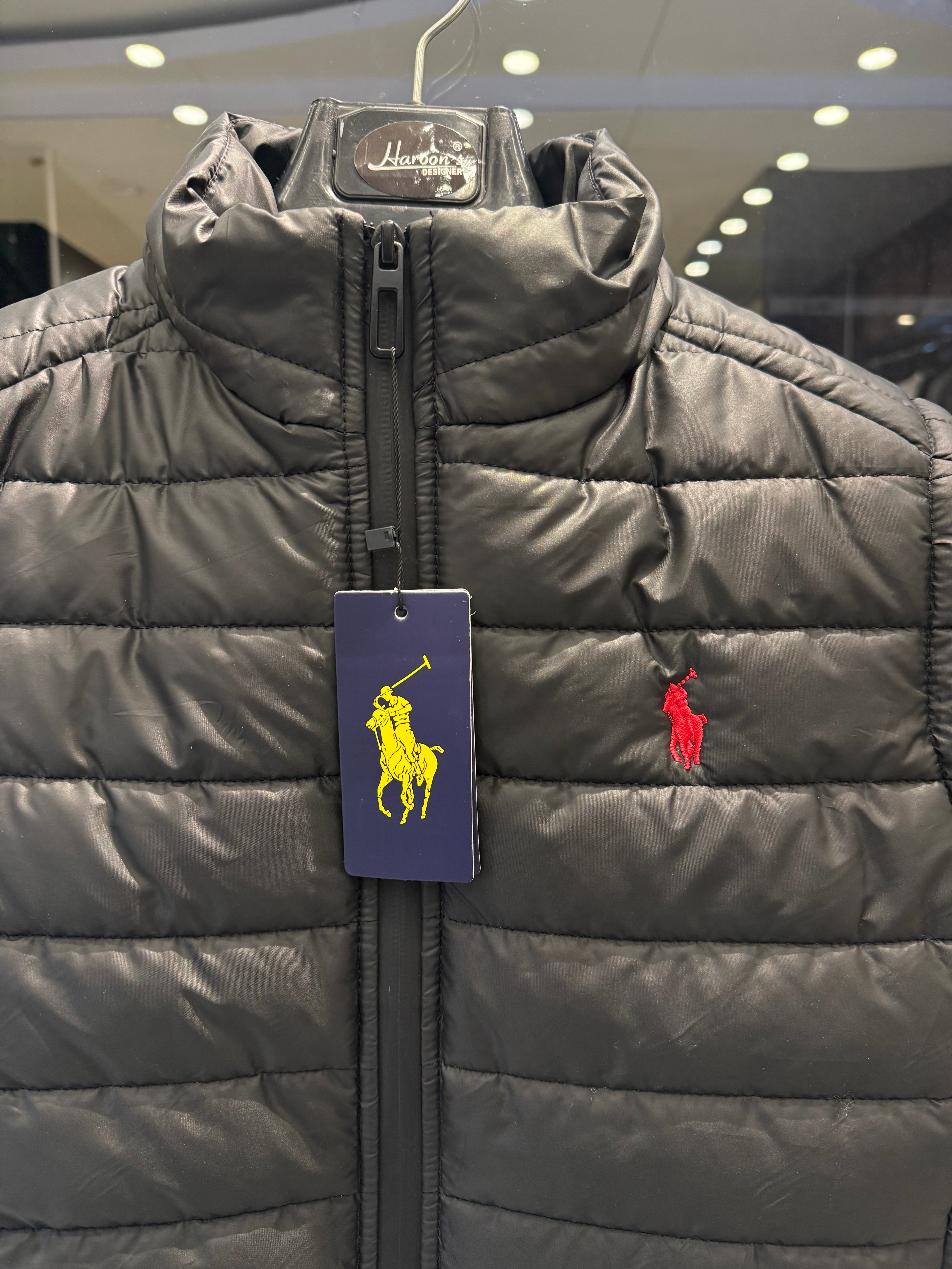 IMG_0694 Polo Ralph Lauren Half Sleeve Black Jacket for Men – Premium Casual Wear - Image 3