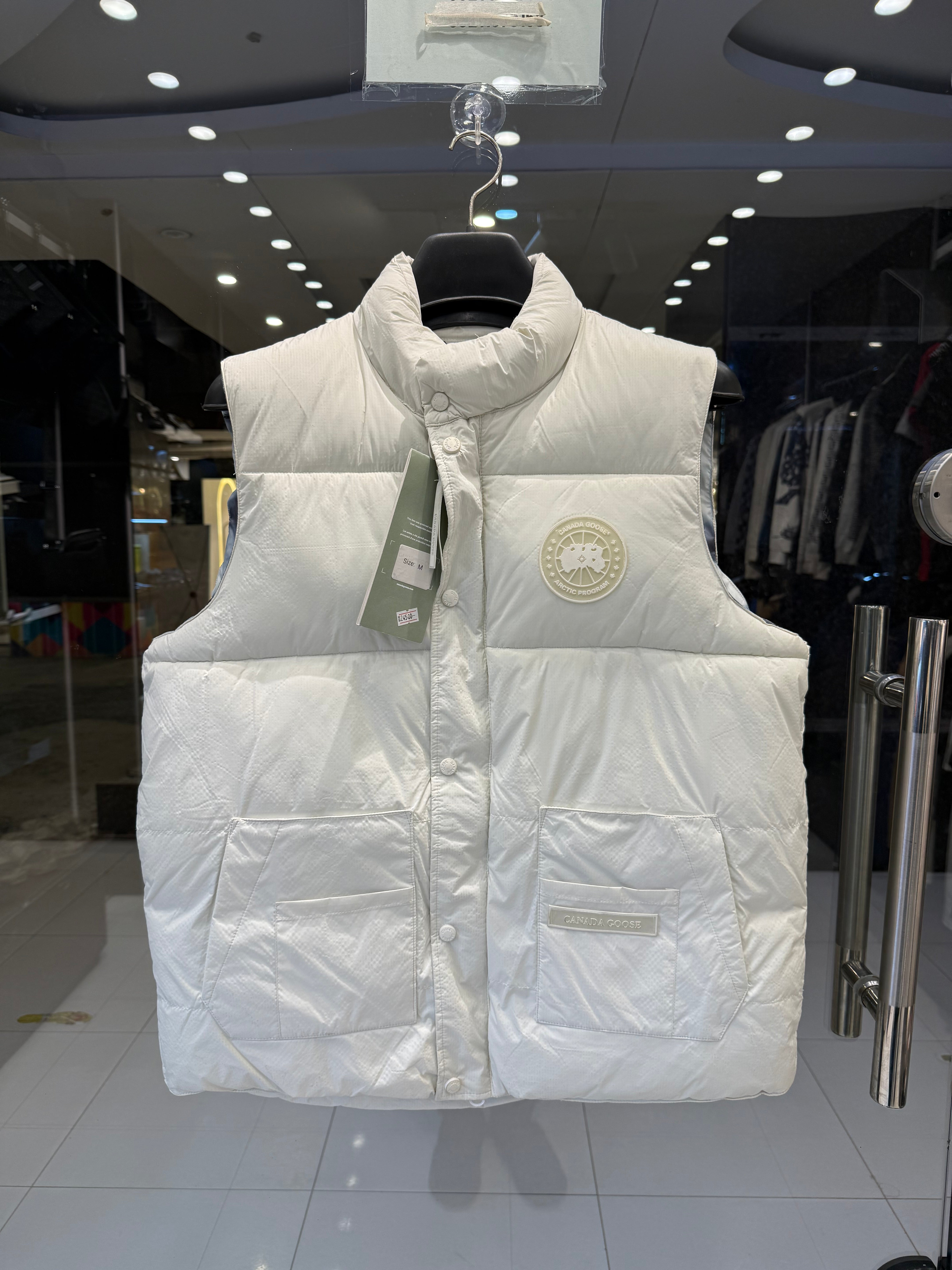 IMG_0809 Premium Canada Goose White Puffer Vest