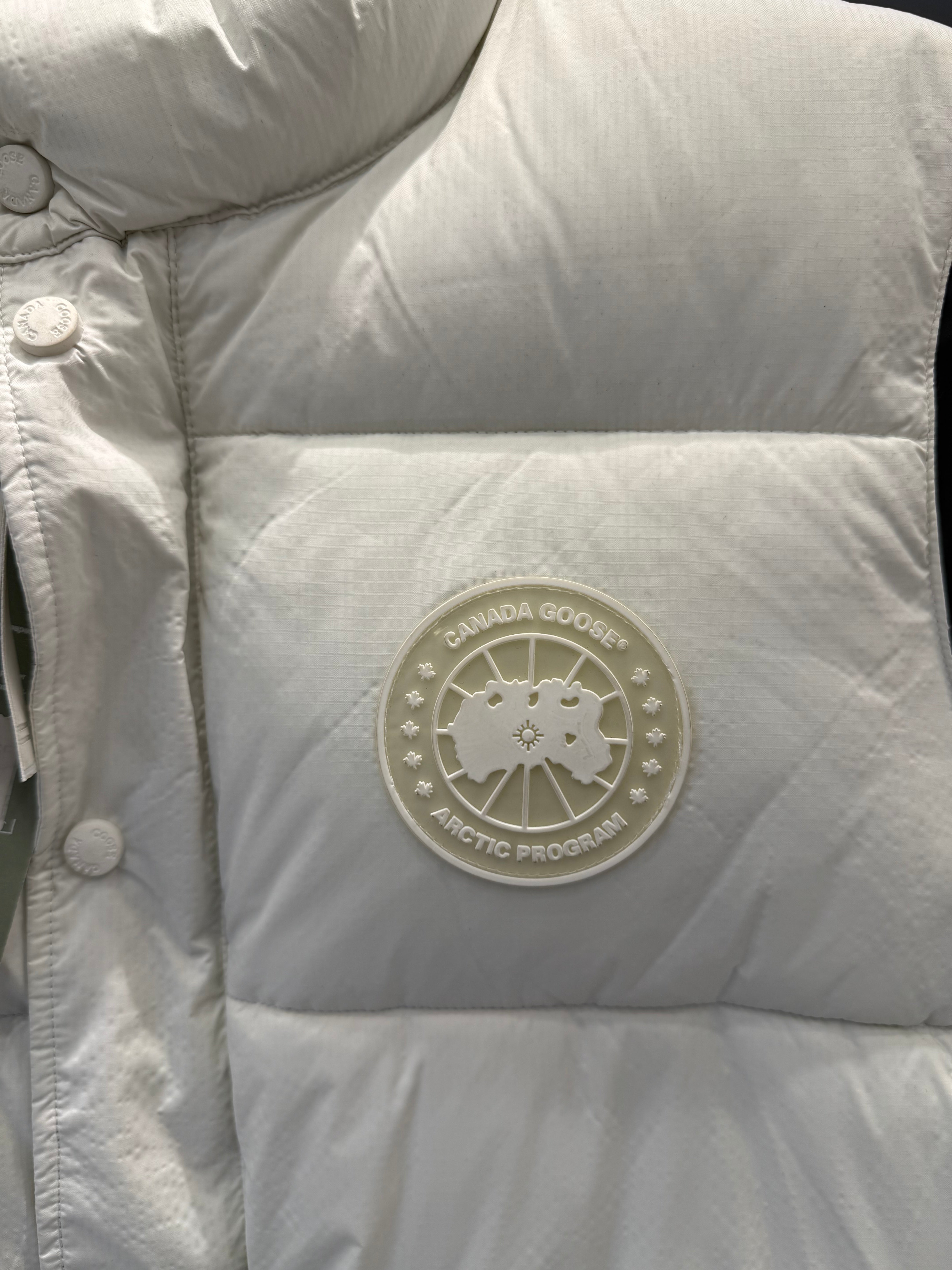 IMG_0810 Premium Canada Goose White Puffer Vest - Image 3