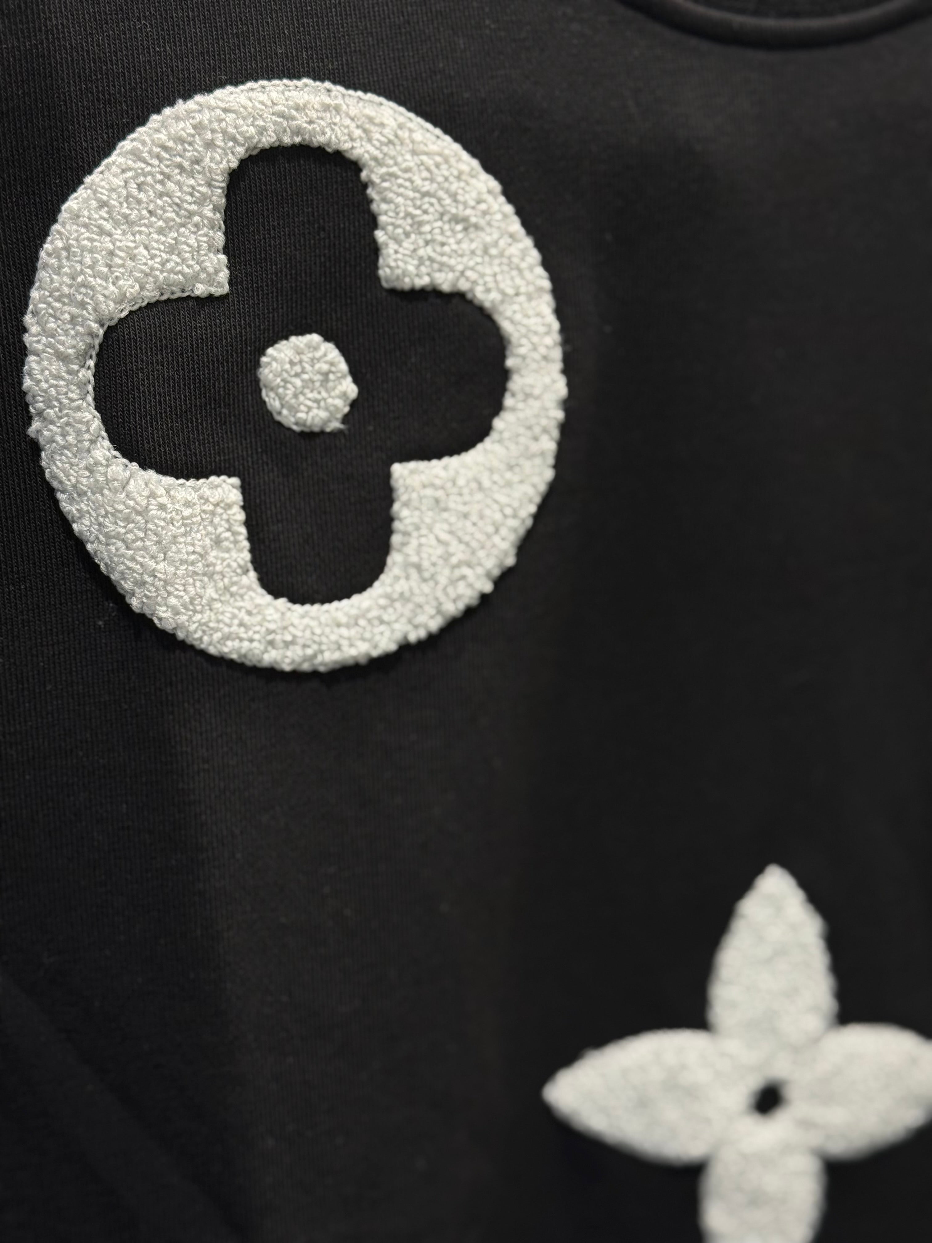 IMG_0947 LV-inspired Premium Black Sweatshirt - Image 2