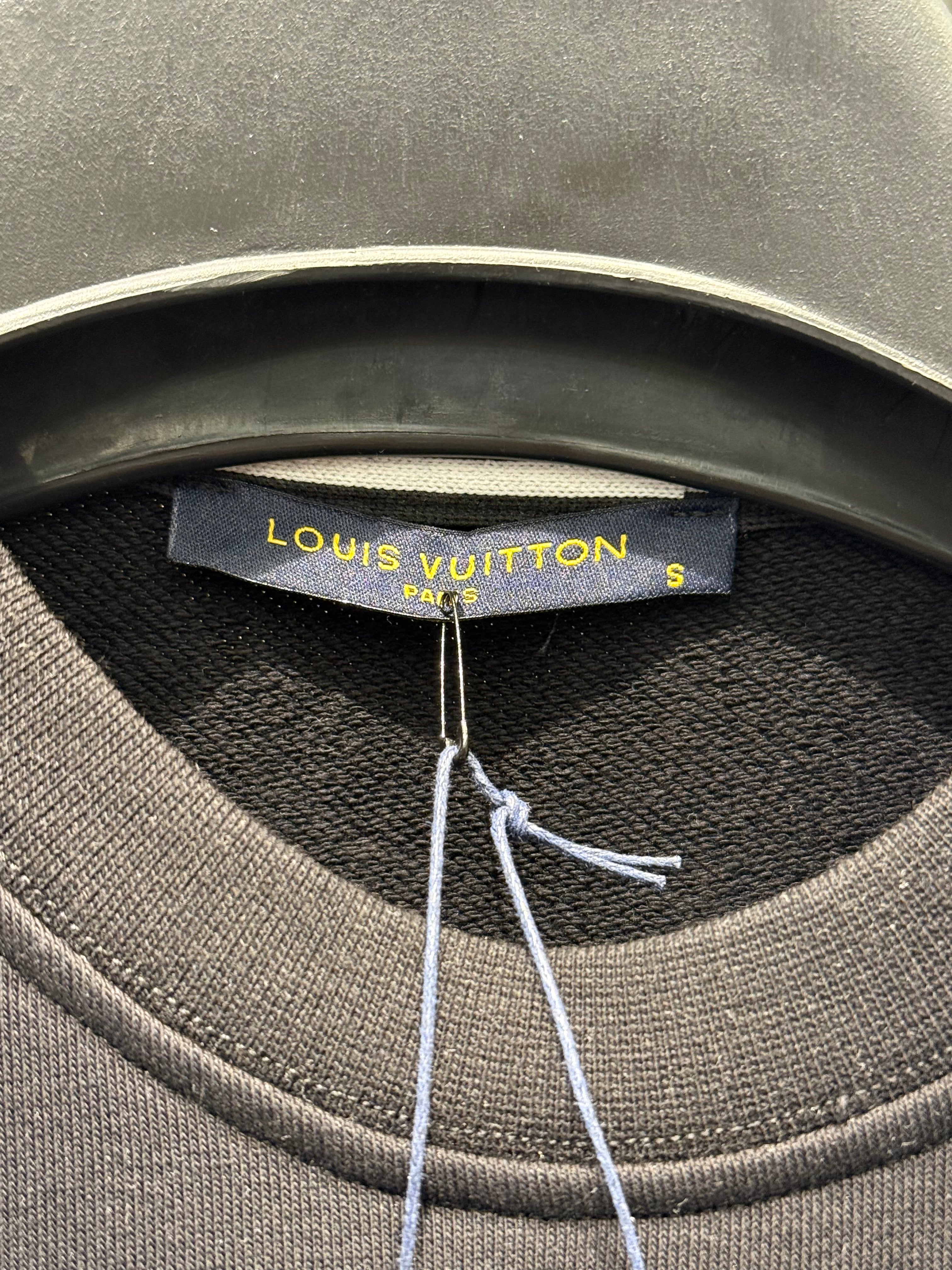 IMG_0949 LV-inspired Premium Black Sweatshirt - Image 4
