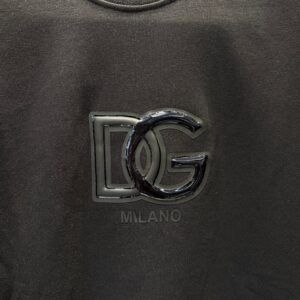d&g inspired milano black sweatshirt