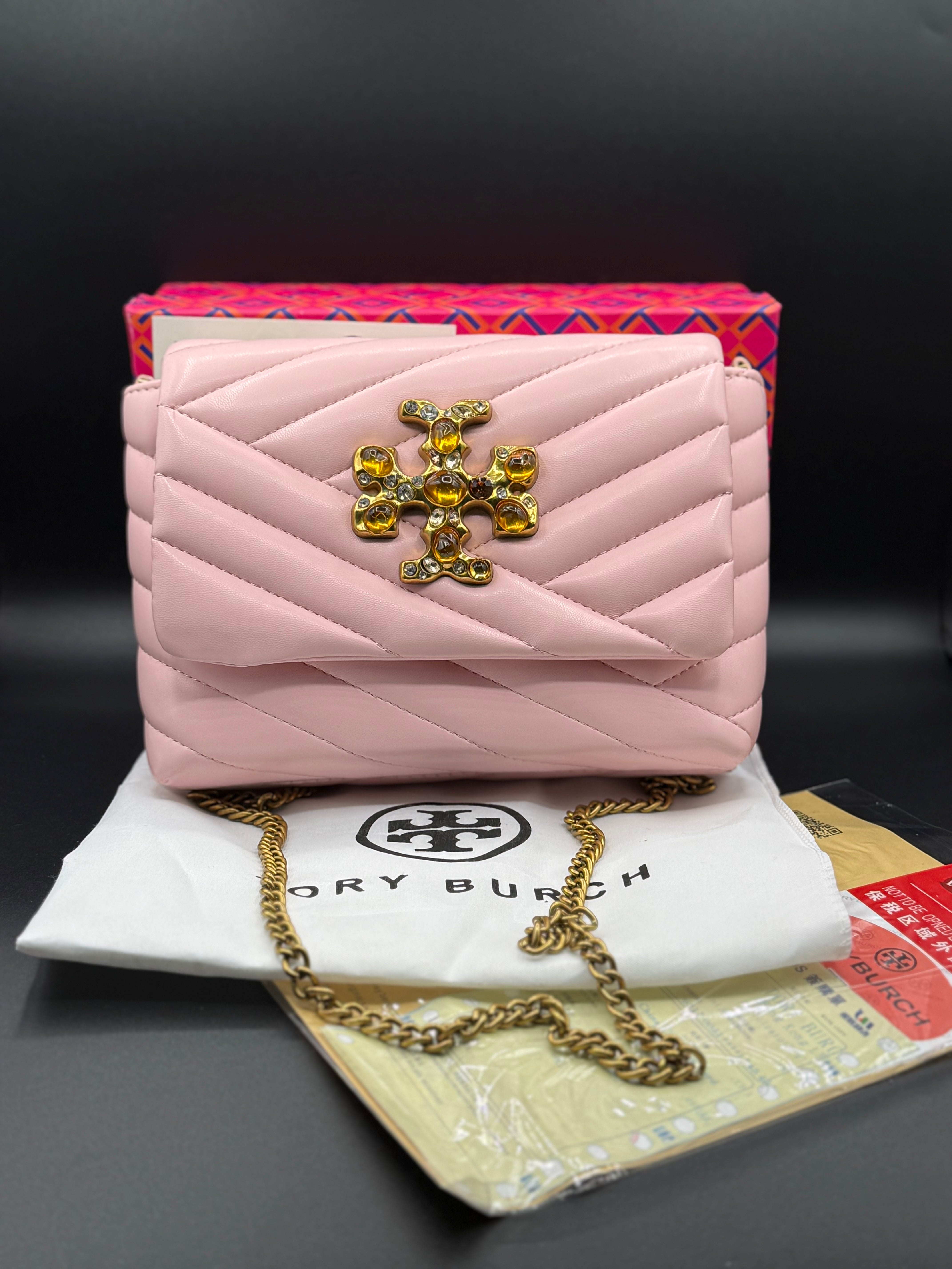 IMG_1583 Premium Tory Burch-Style Kira Chevron Quilted Flap Bag - Image 3