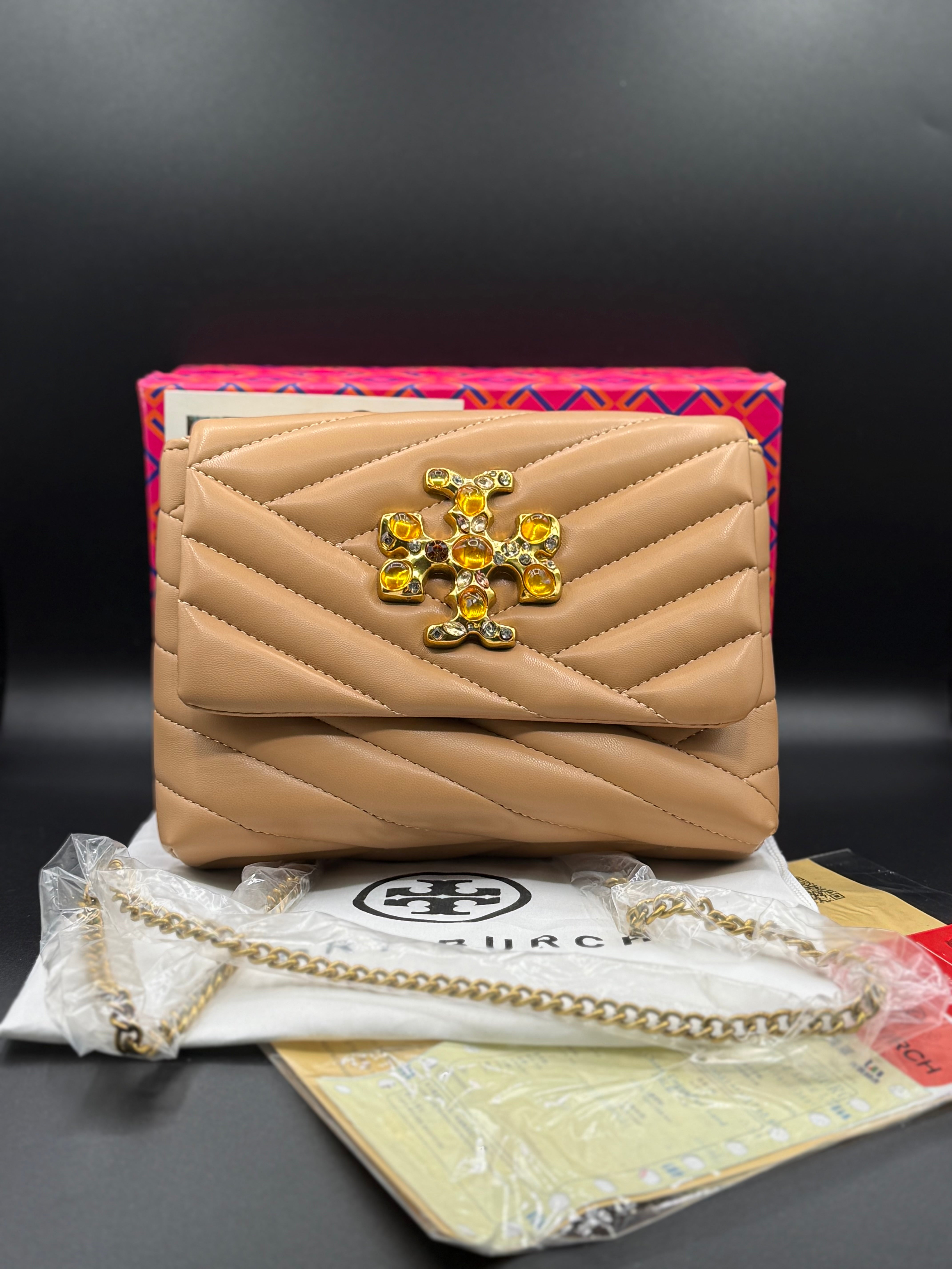 IMG_1584 Premium Tory Burch-Style Kira Chevron Quilted Flap Bag - Image 4