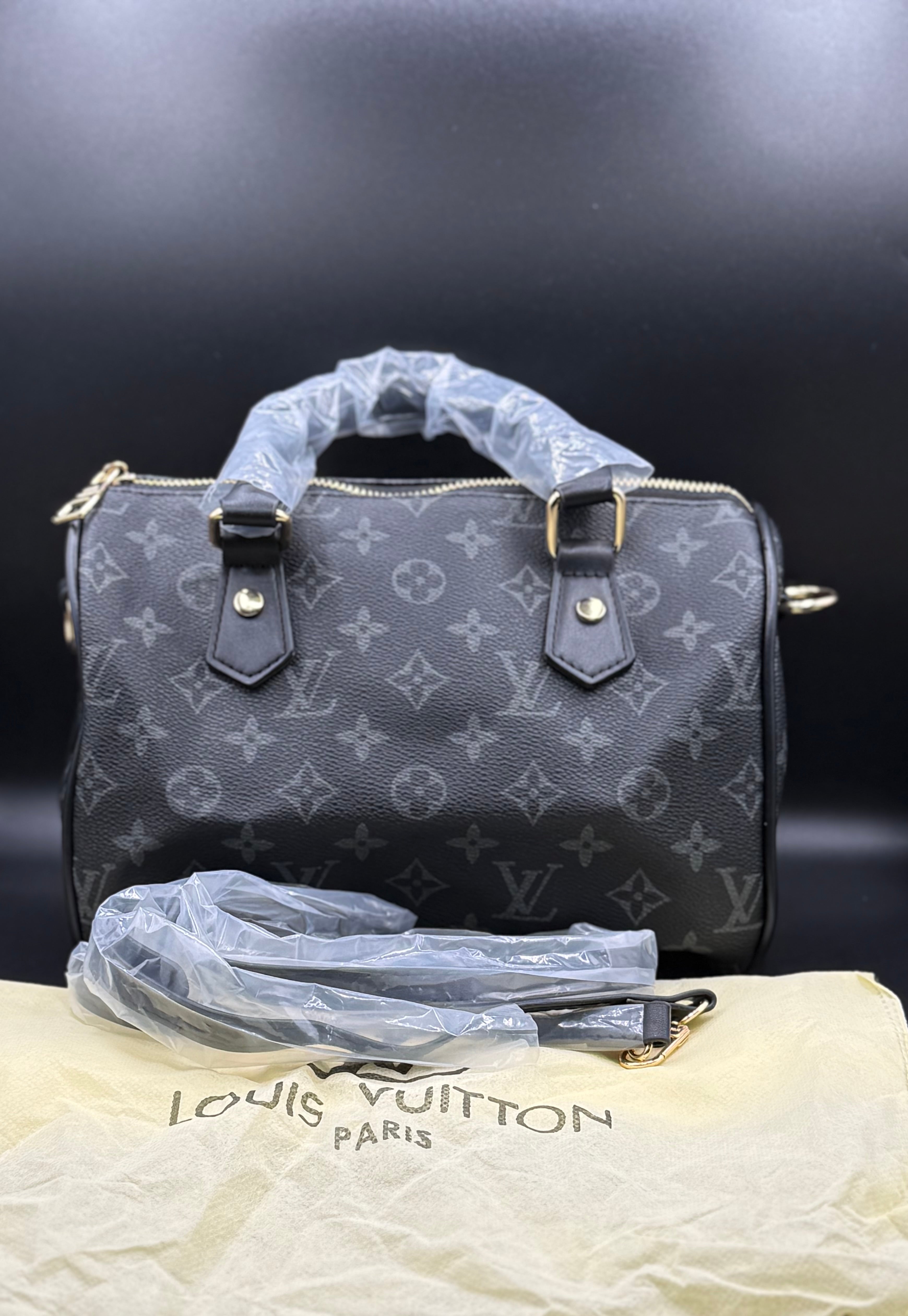 IMG_1625 LV-Inspired Monogram Speedy Bandoulière Premium Satchel Bag