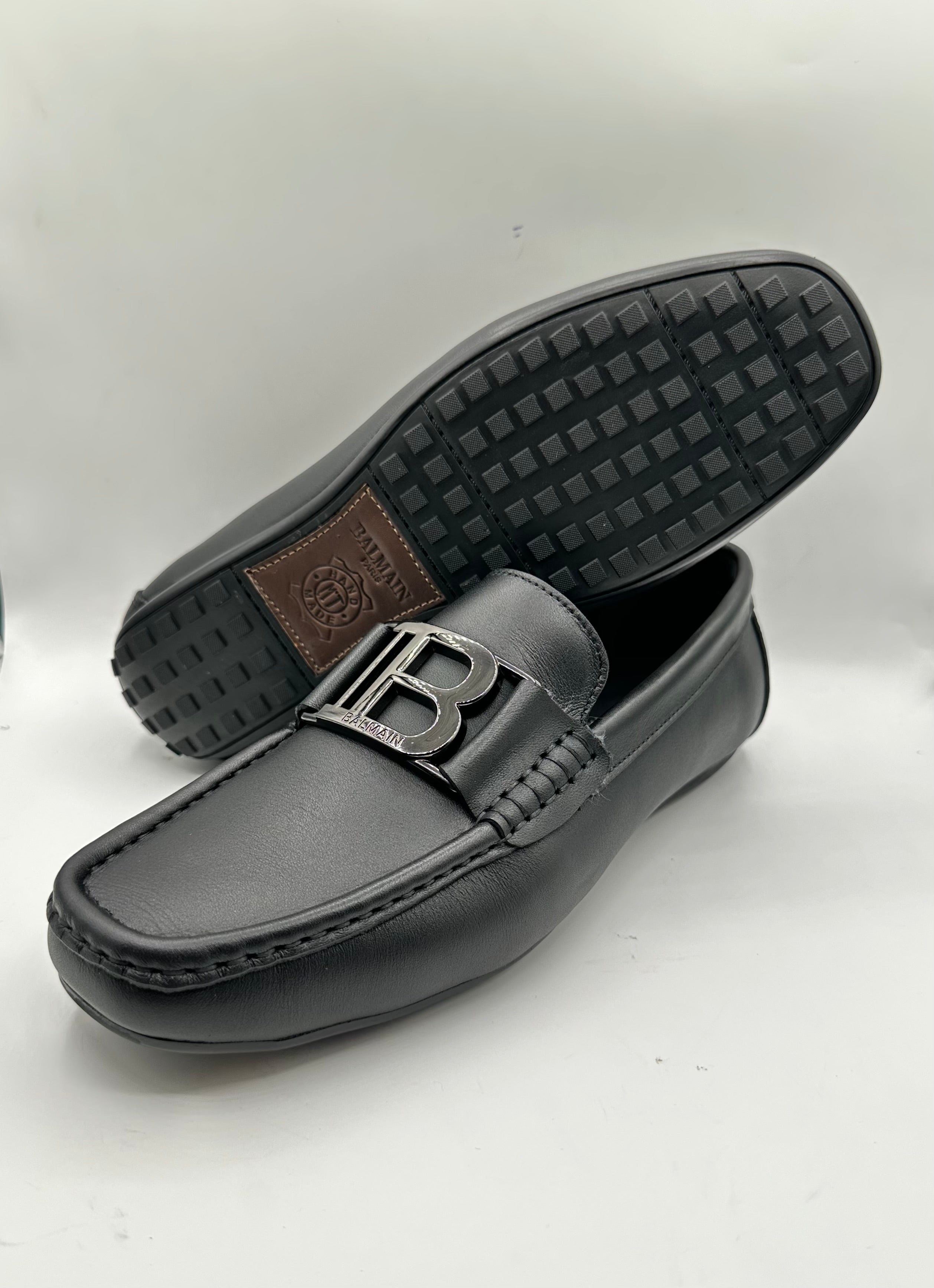 balmain inspired men's smooth leather loafers balmain inspired men's smooth leather loafers