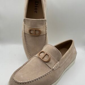 dior inspired luxury men's suede loafers