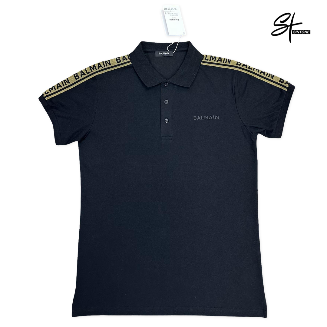 balmain polo shirt with rubber logo – premium fit balmain polo shirt with rubber logo – premium fit