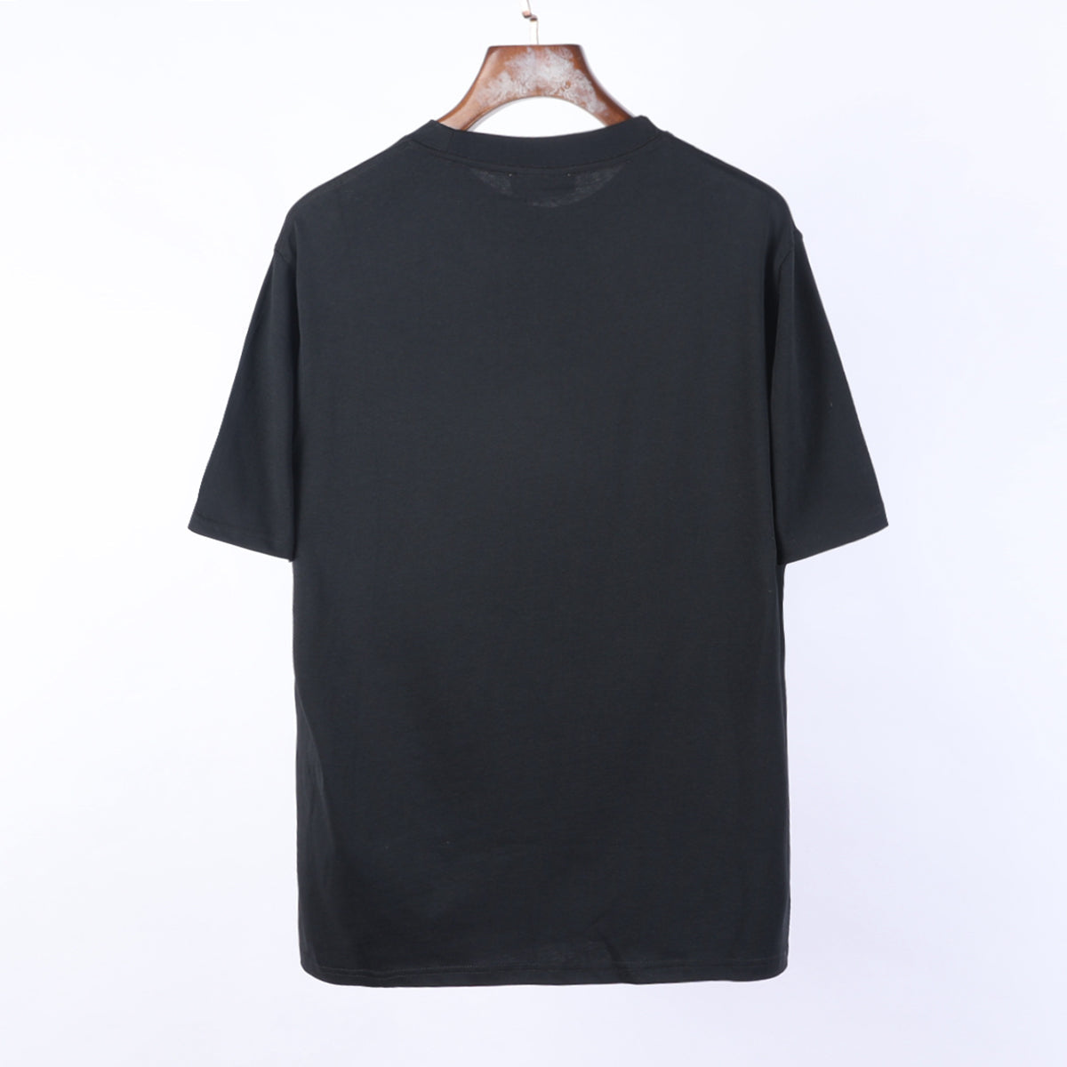 IMG_9223-1 LV-Inspired Black Embossed Logo T-Shirt – Premium Cotton Streetwear by Sintone - Image 2