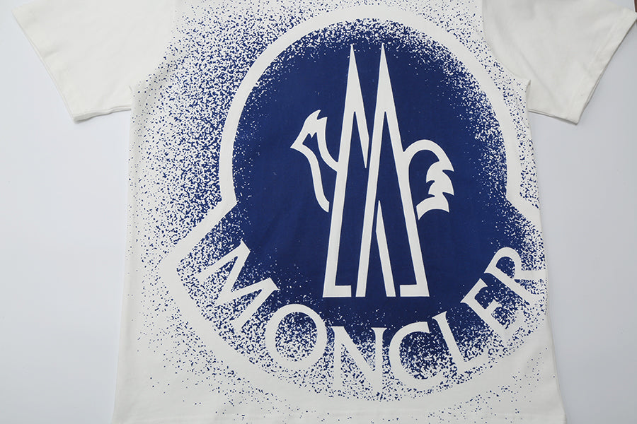 IMG_9227 Moncler-Inspired White Oversized Logo T-Shirt – Luxury Designer Streetwear | Sintone - Image 2