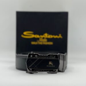 burberry black leather belt – luxury formal belt for men