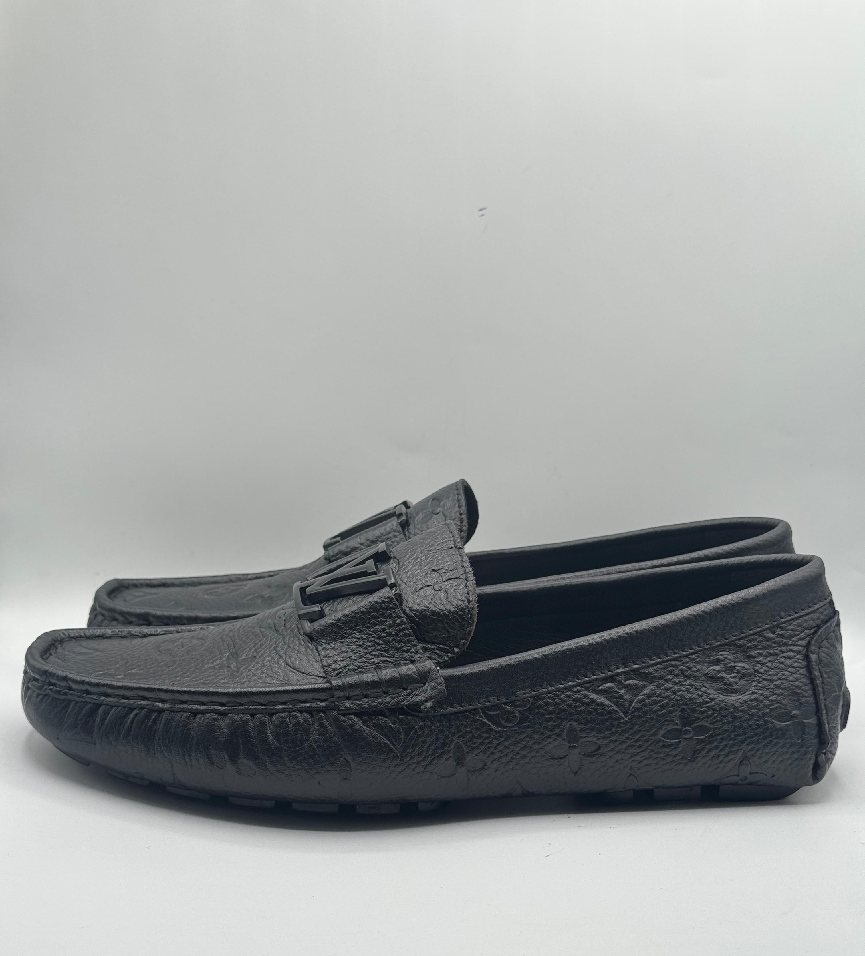 louis vuitton black monogram leather moccasins louis vuitton black monogram leather moccasins