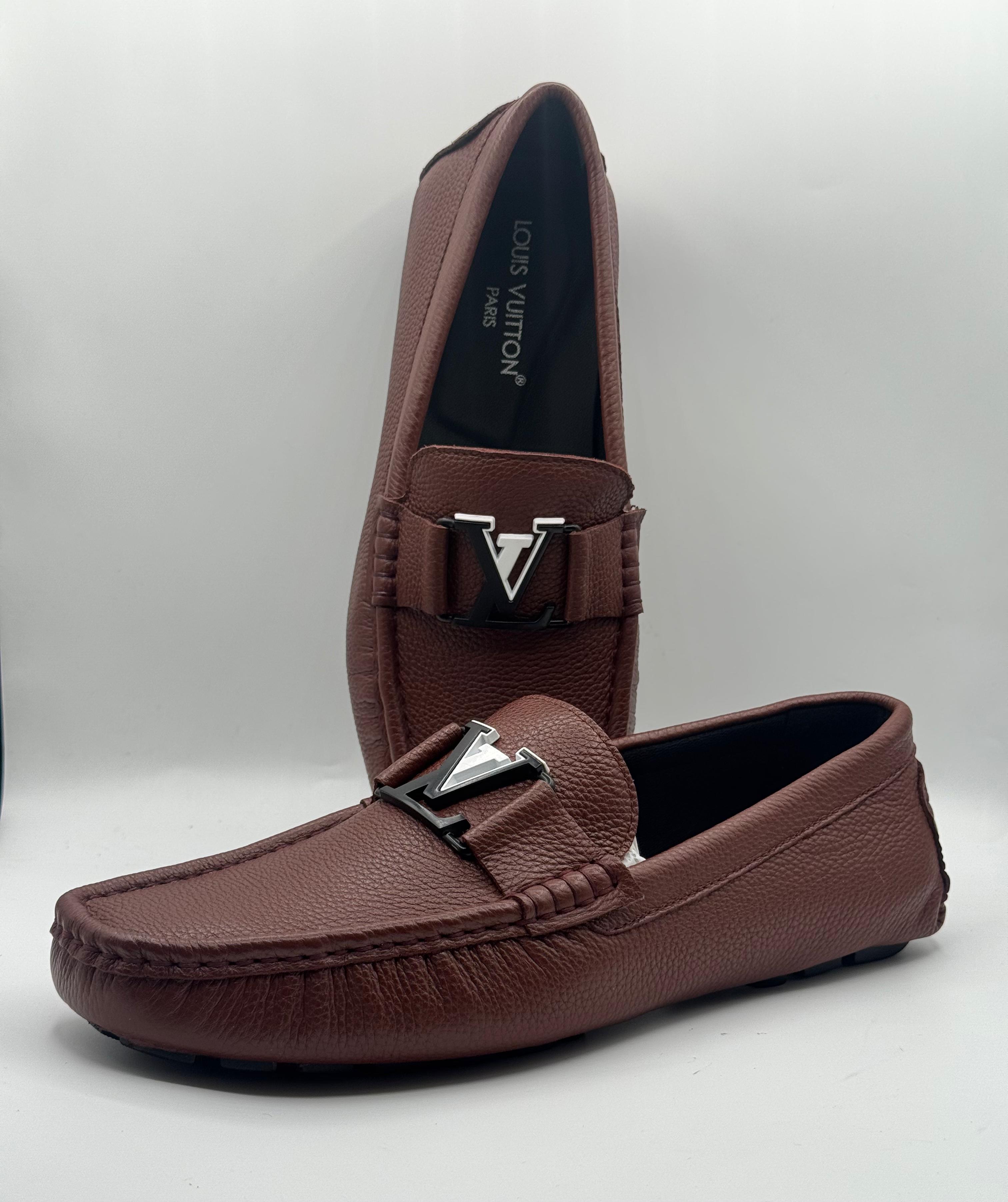 louis vuitton brown leather moccasins louis vuitton brown leather moccasins