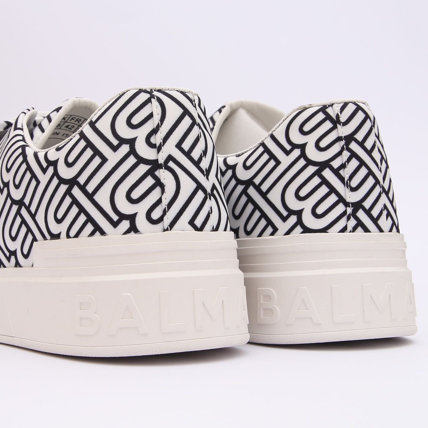 balmain premium black and white sneakers balmain premium black and white sneakers