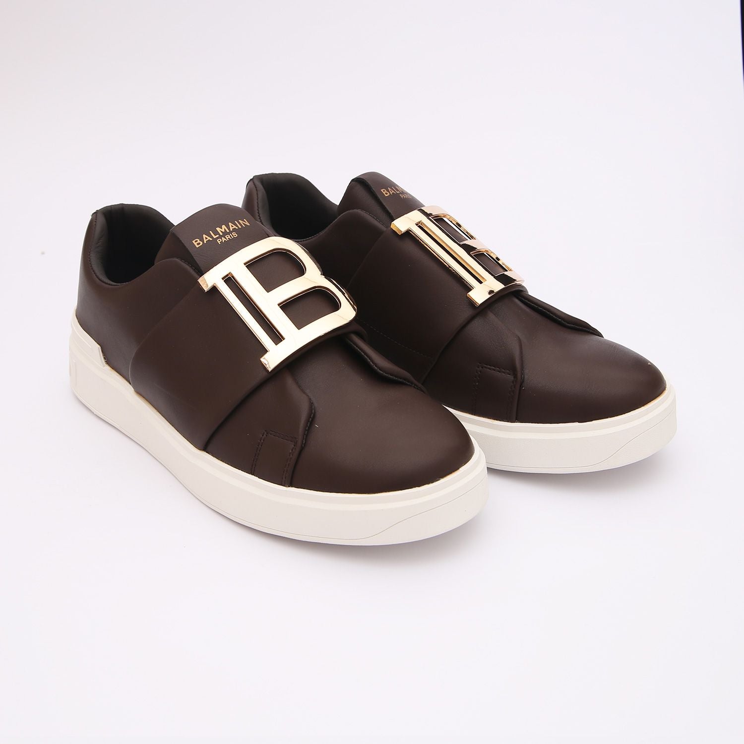 balmain premium brown sneakers balmain premium brown sneakers