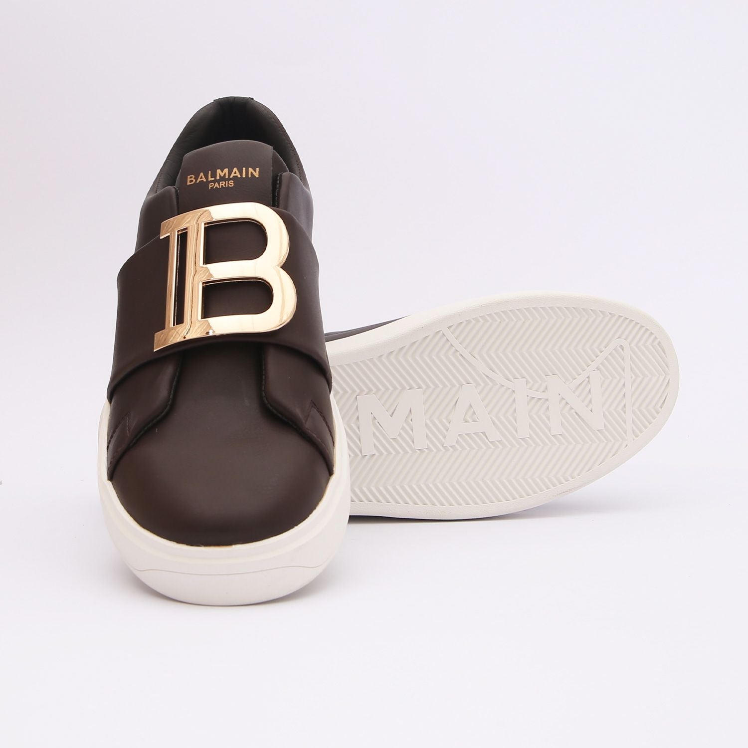 balmain premium brown sneakers balmain premium brown sneakers