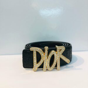 dior genuine buffalo leather black belt