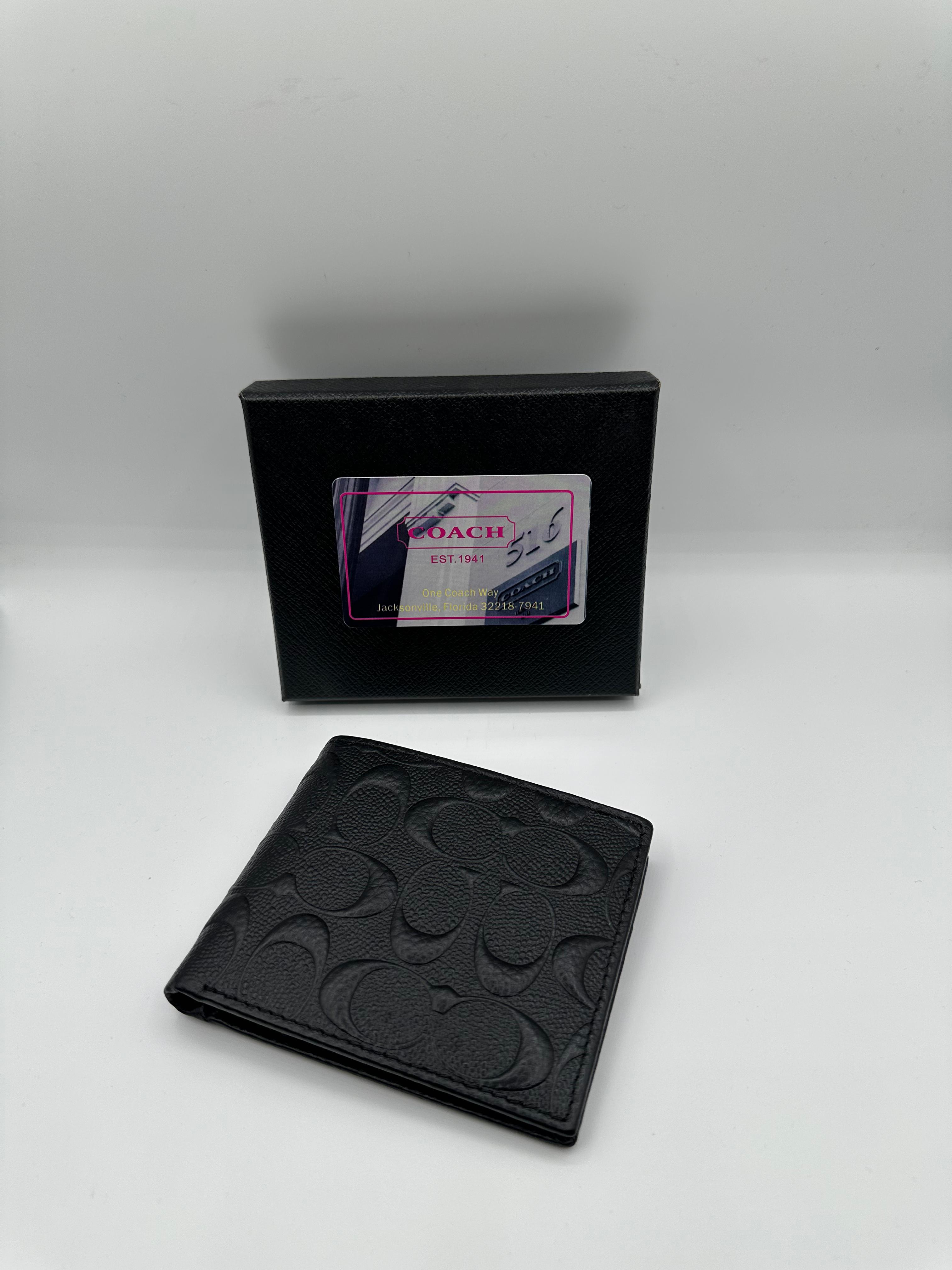 coach premium black wallet coach premium black wallet