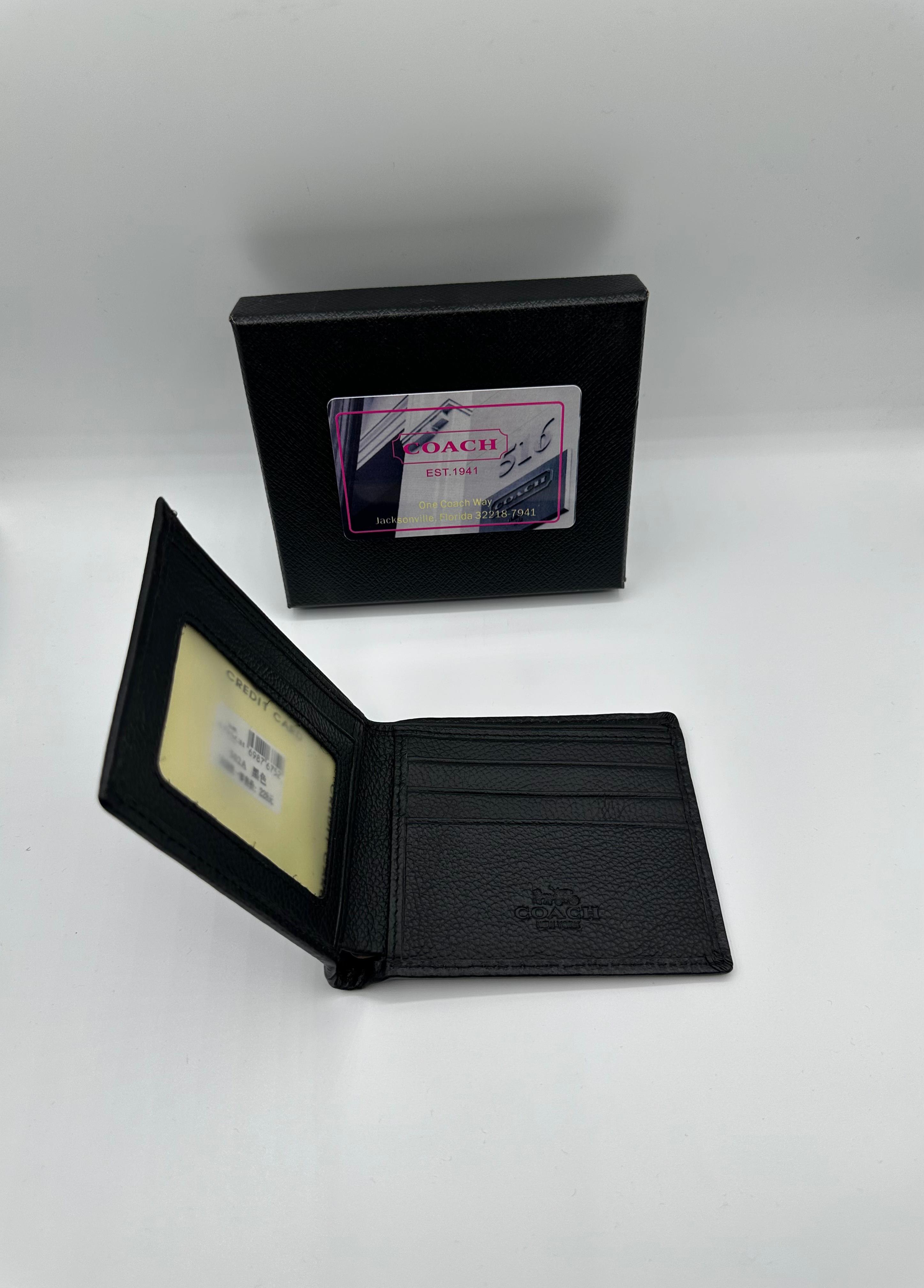 coach premium black wallet coach premium black wallet