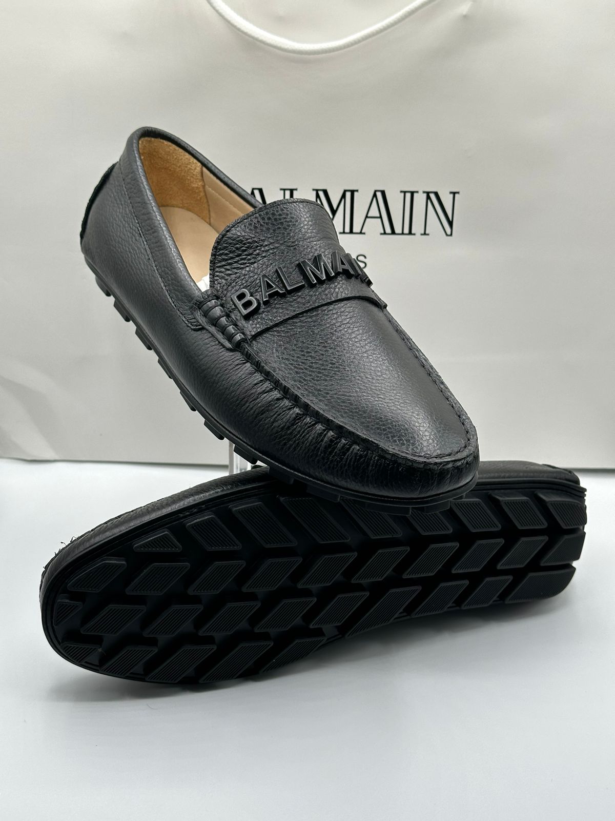 balmain black loafers balmain black loafers