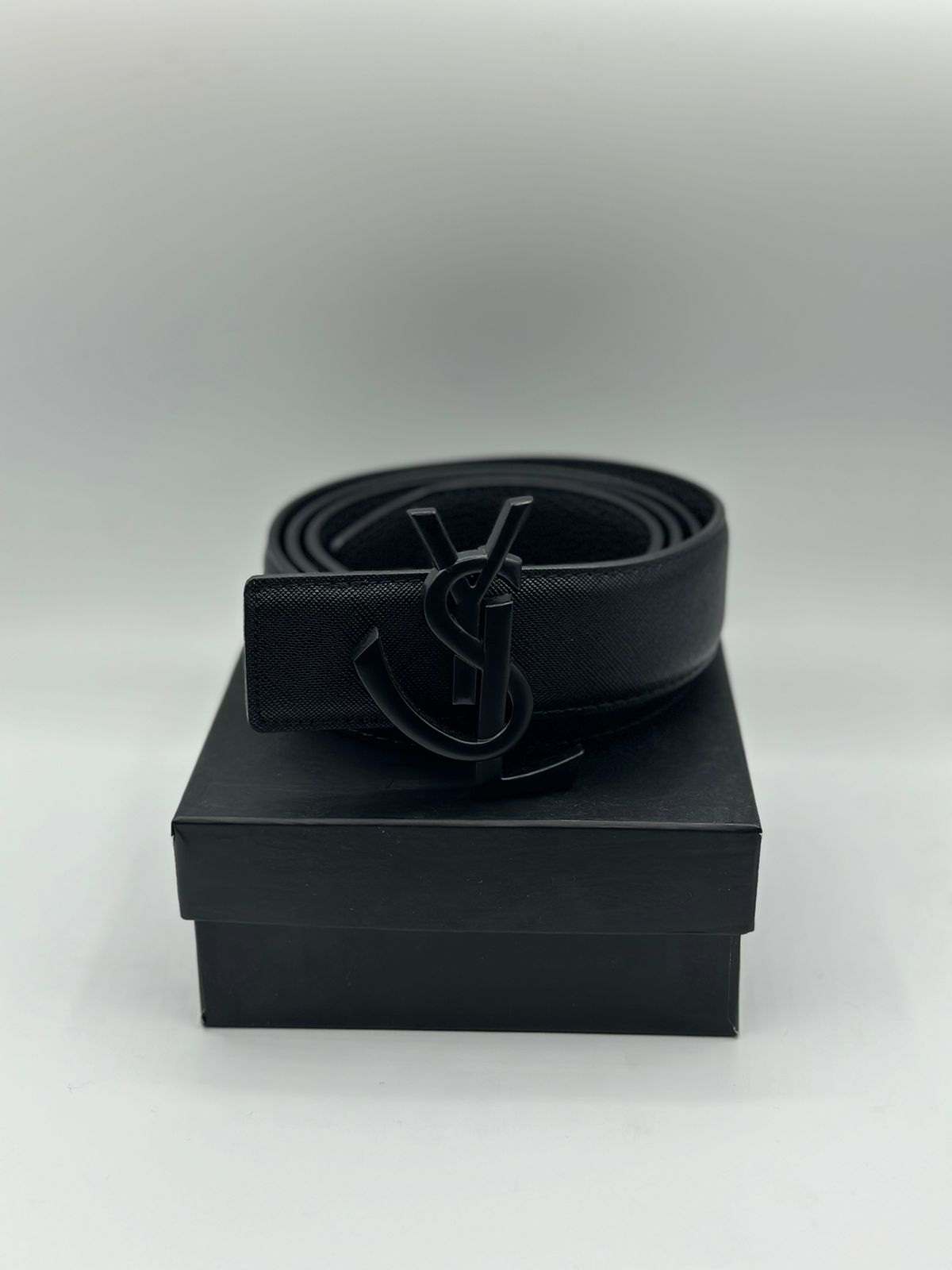 WhatsAppImage2024-09-14at18.21.49_1 Saint Laurent Genuine Black Leather Signature Belt