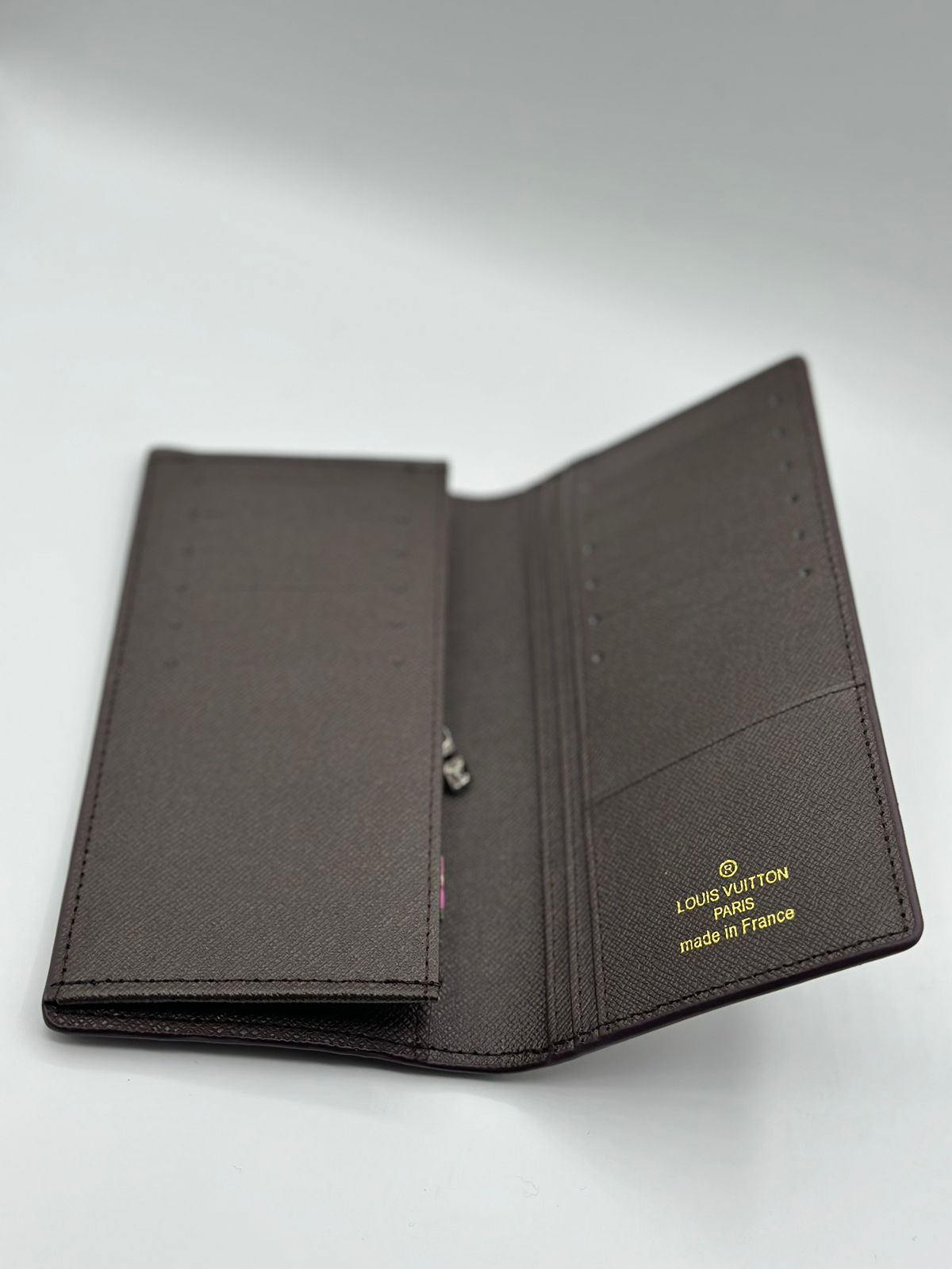 louis vuitton check printed leather long wallet louis vuitton check printed leather long wallet