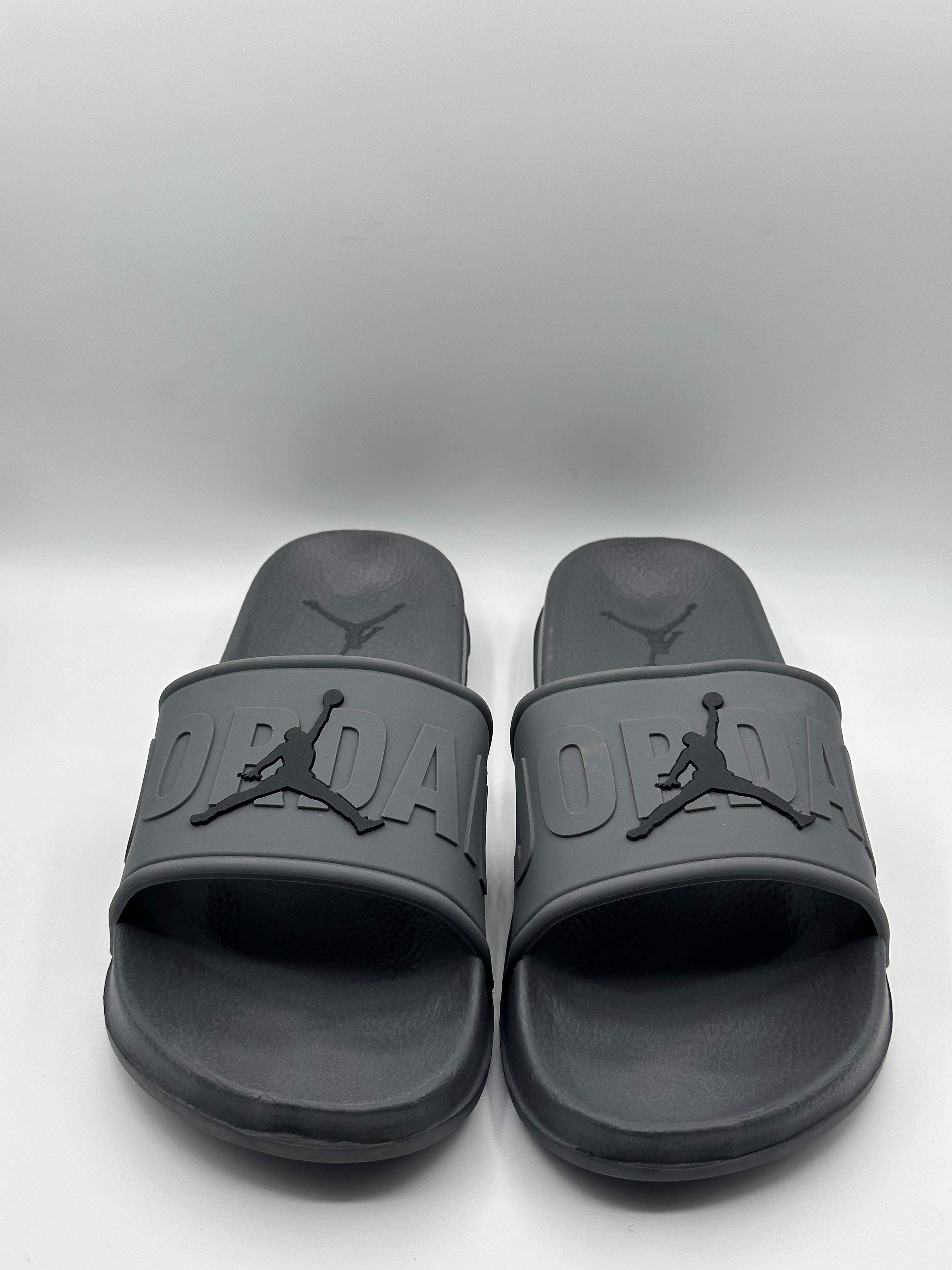 jordan premium printed gray full slipper jordan premium printed gray full slipper