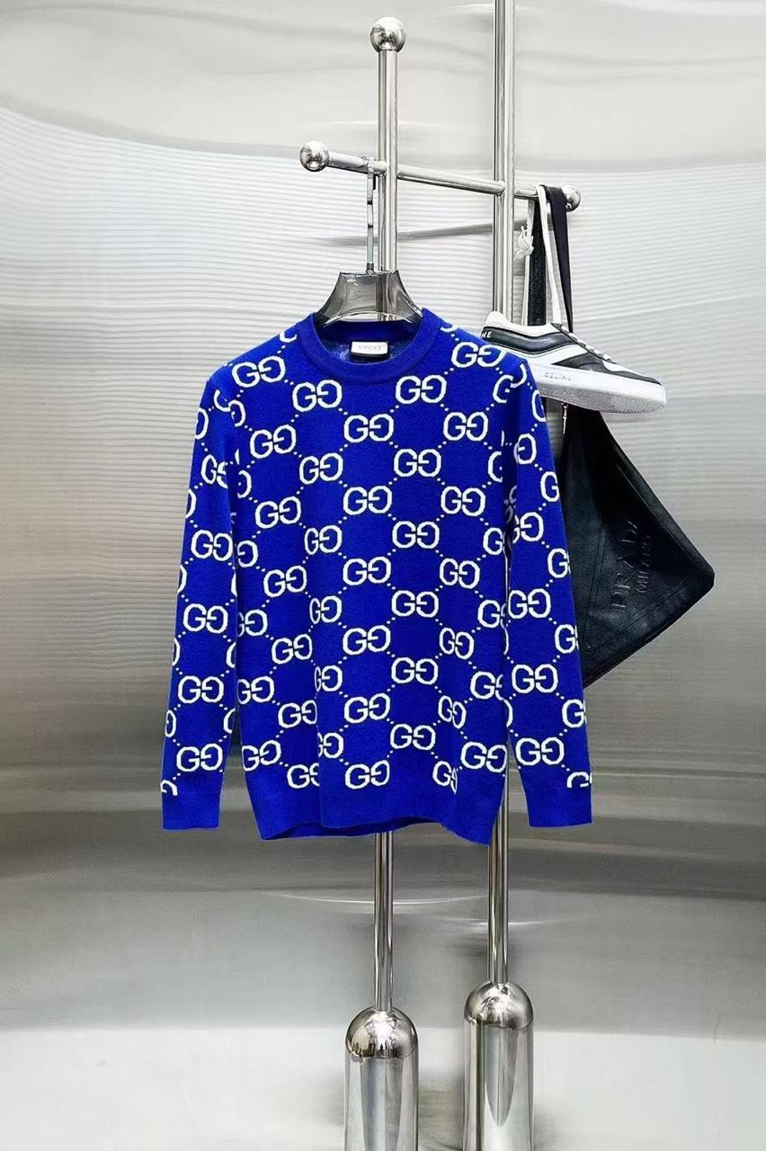 gucci premium quality all over printed blue sweater shirt gucci premium quality all over printed blue sweater shirt