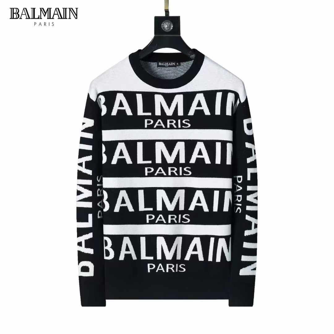 balmain premium quality all over printed sweater shirt balmain premium quality all over printed sweater shirt