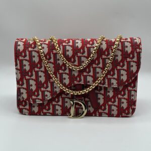 christian dior premium quality all over printed ladies side bag