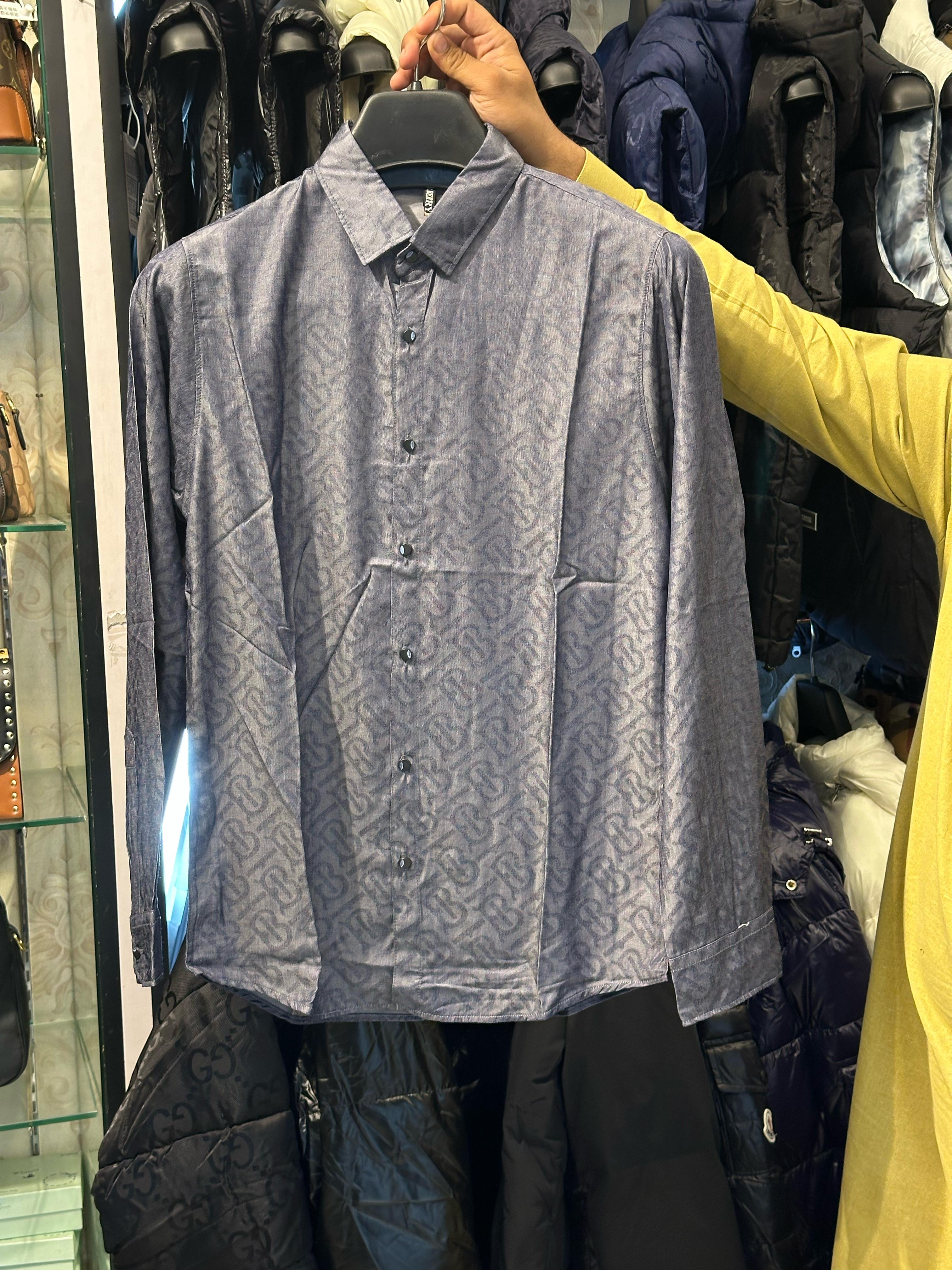 burberry premium quality all over printed casual shirt burberry premium quality all over printed casual shirt