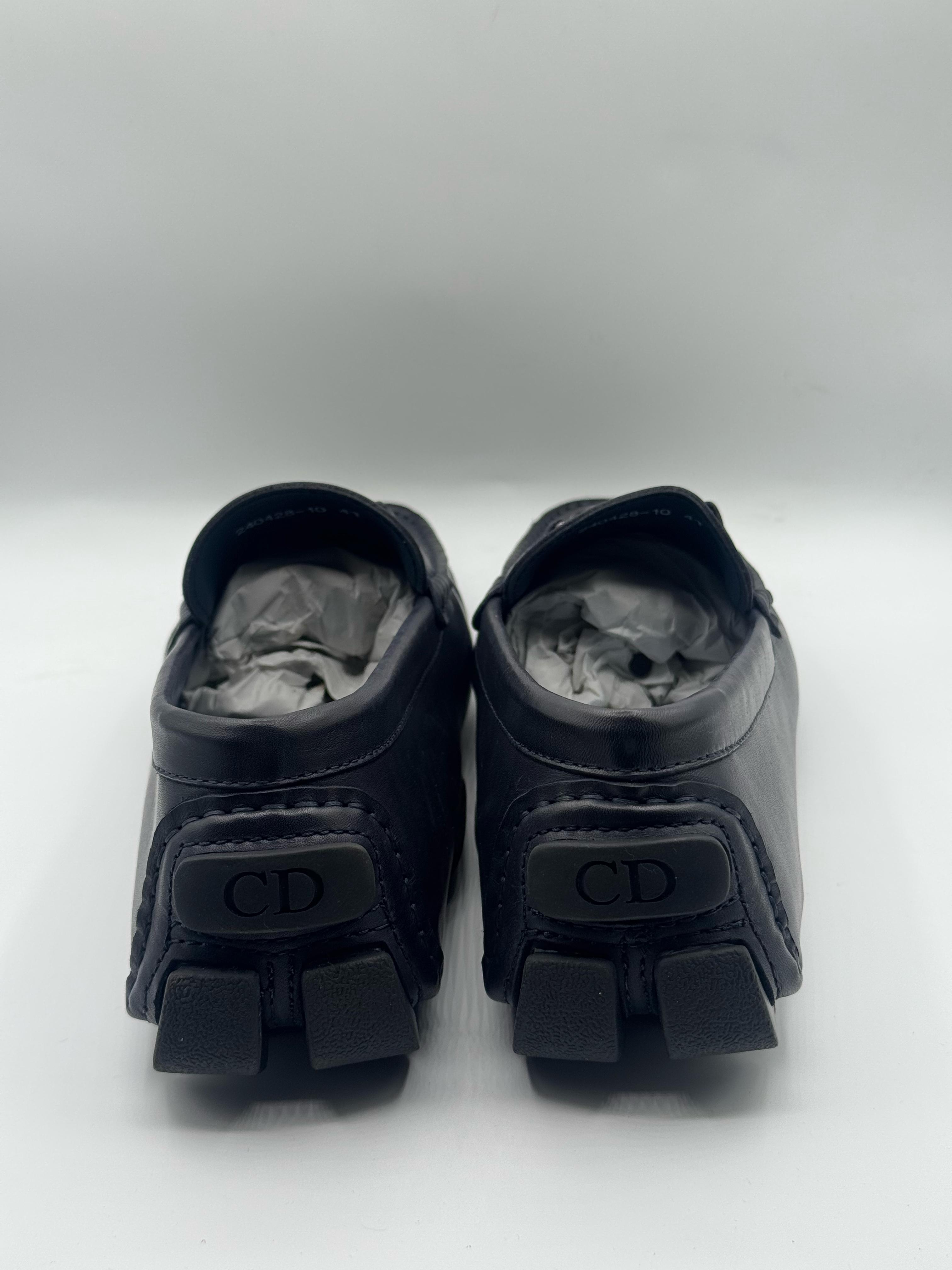 christian dior high quality dark blue loafer shoes christian dior high quality dark blue loafer shoes