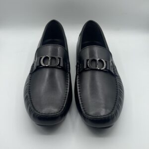 christian dior high quality black loafer shoes