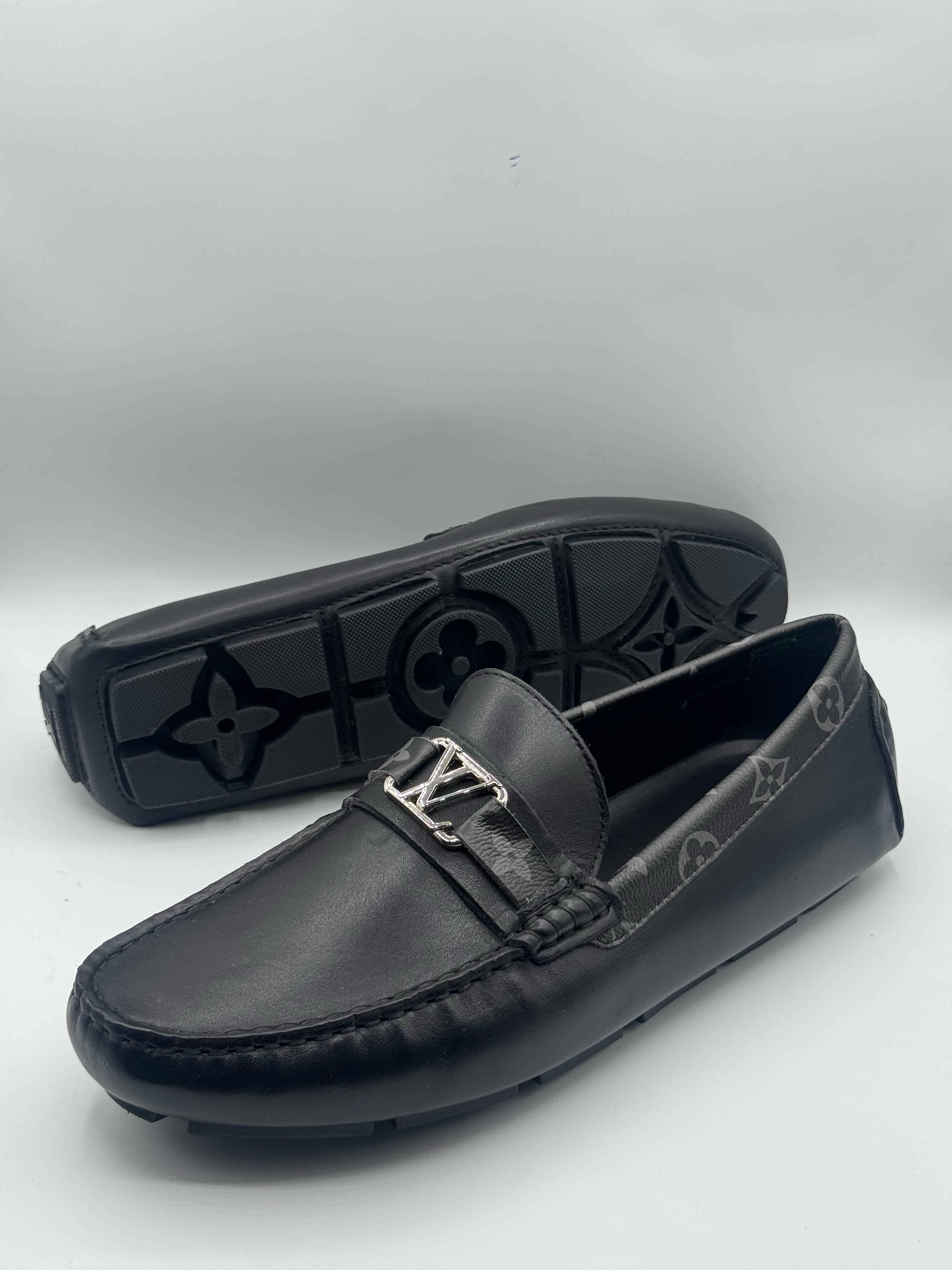 louis vuitton premium quality black loafer with buckle louis vuitton premium quality black loafer with buckle