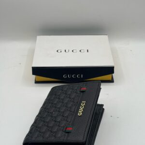 all over gucci stemp book style high quality leather wallet