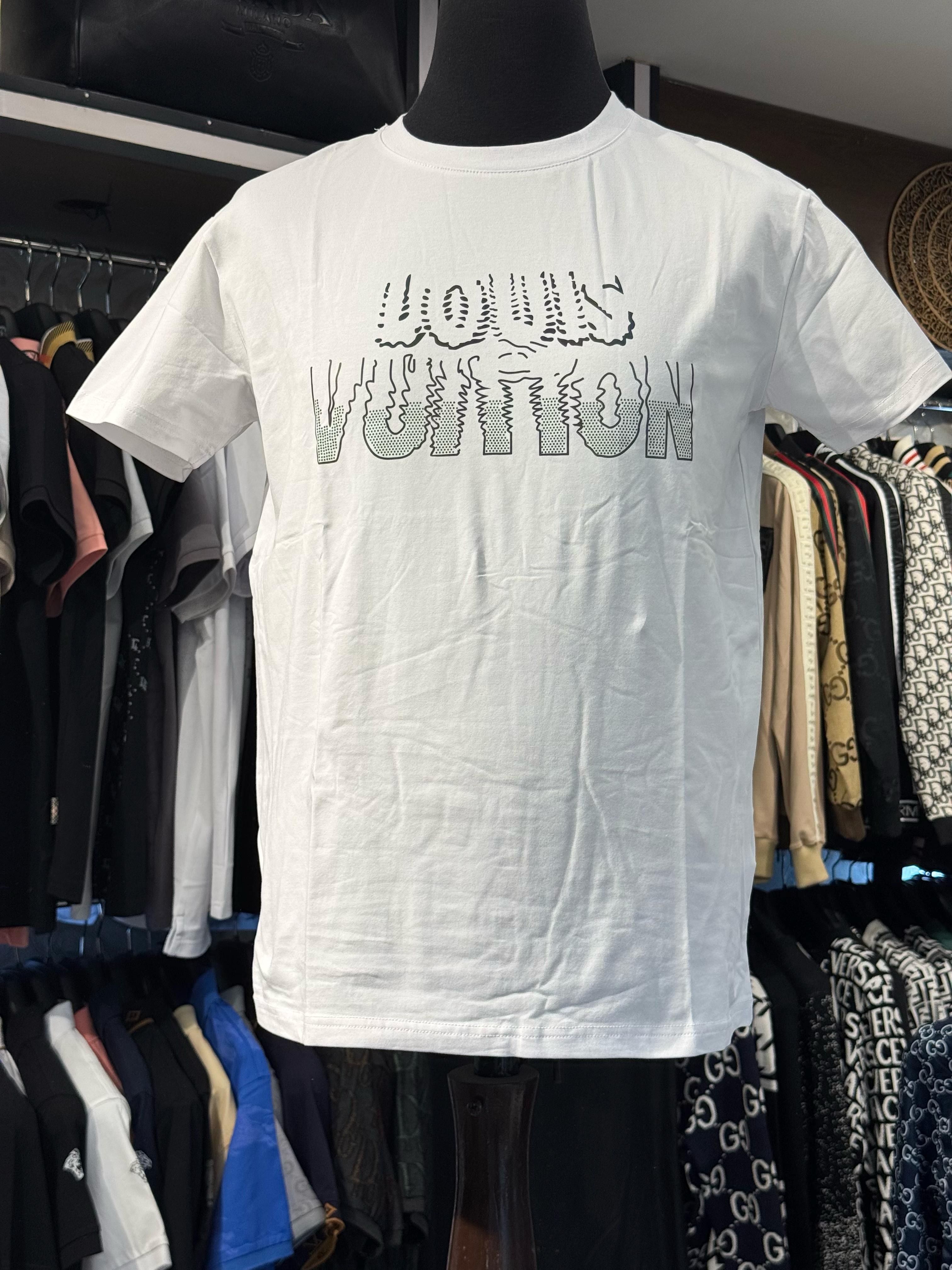 WhatsAppImage2025-04-23at16.11.07 Louis Vuitton White Soft Cotton Printed Round Neck T-Shirt