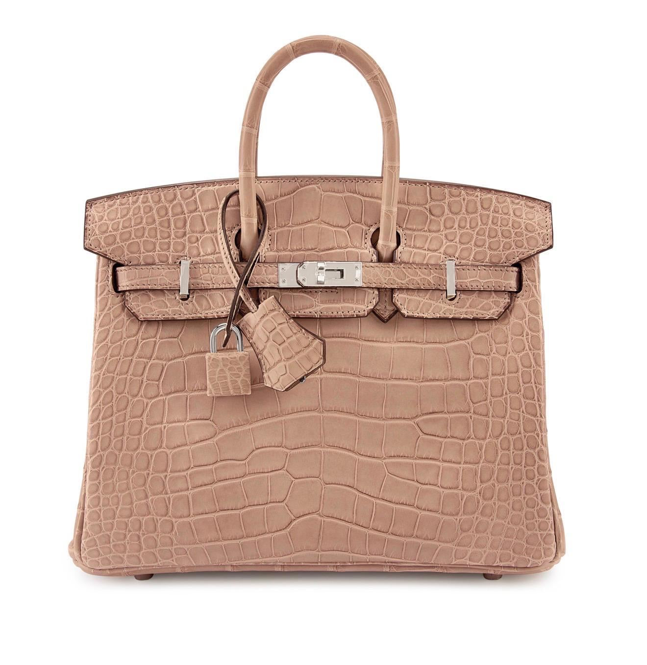 fe91327e-1060-4bef-b401-81adee9dfe37 Rare Rose Tea Hermès Birkin Exotic Leather Collector’s Item