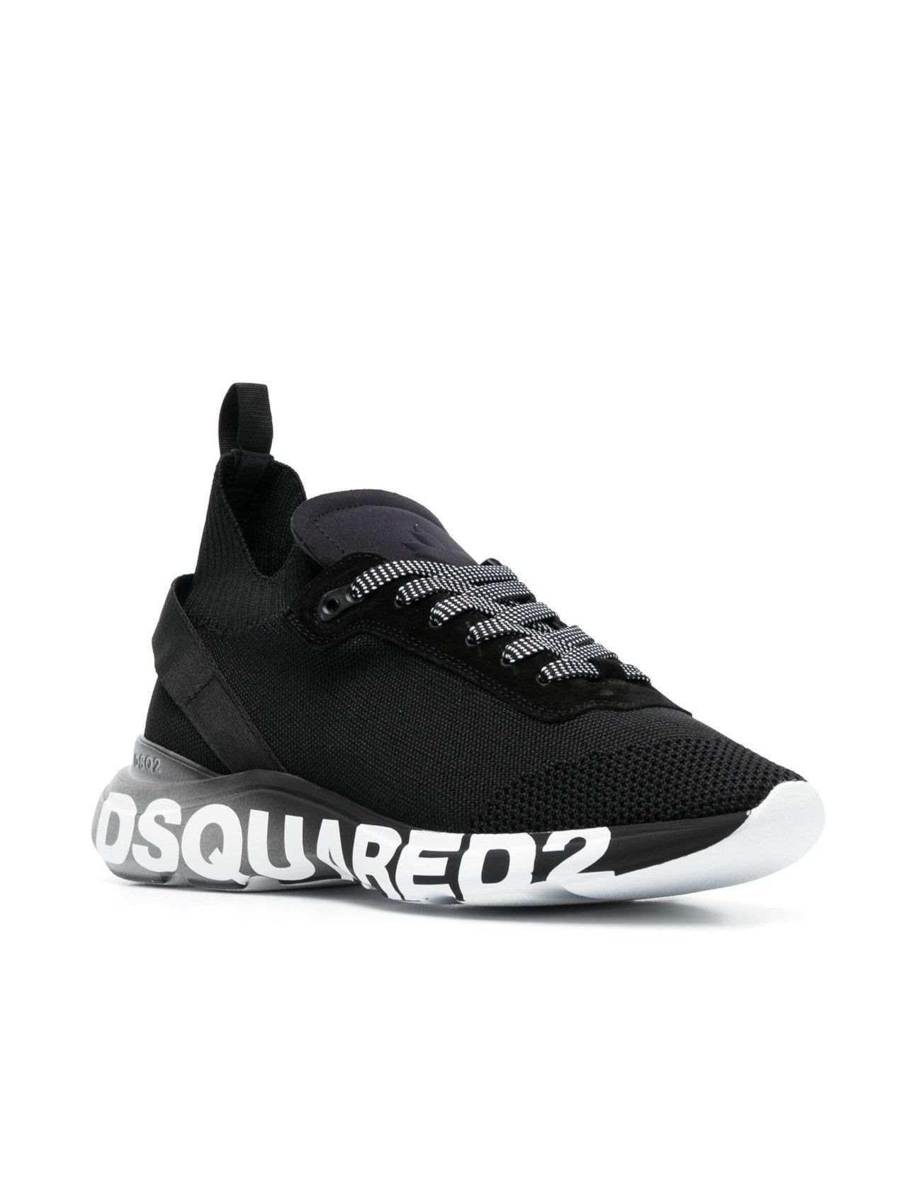 dsquared2 without sock black knit sneakers dsquared2 without sock black knit sneakers